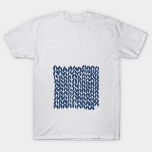 Half Knit Navy T-Shirt